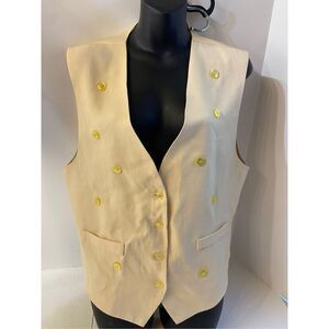 Veleno buttons vest 80’s large (some discoloration) USA